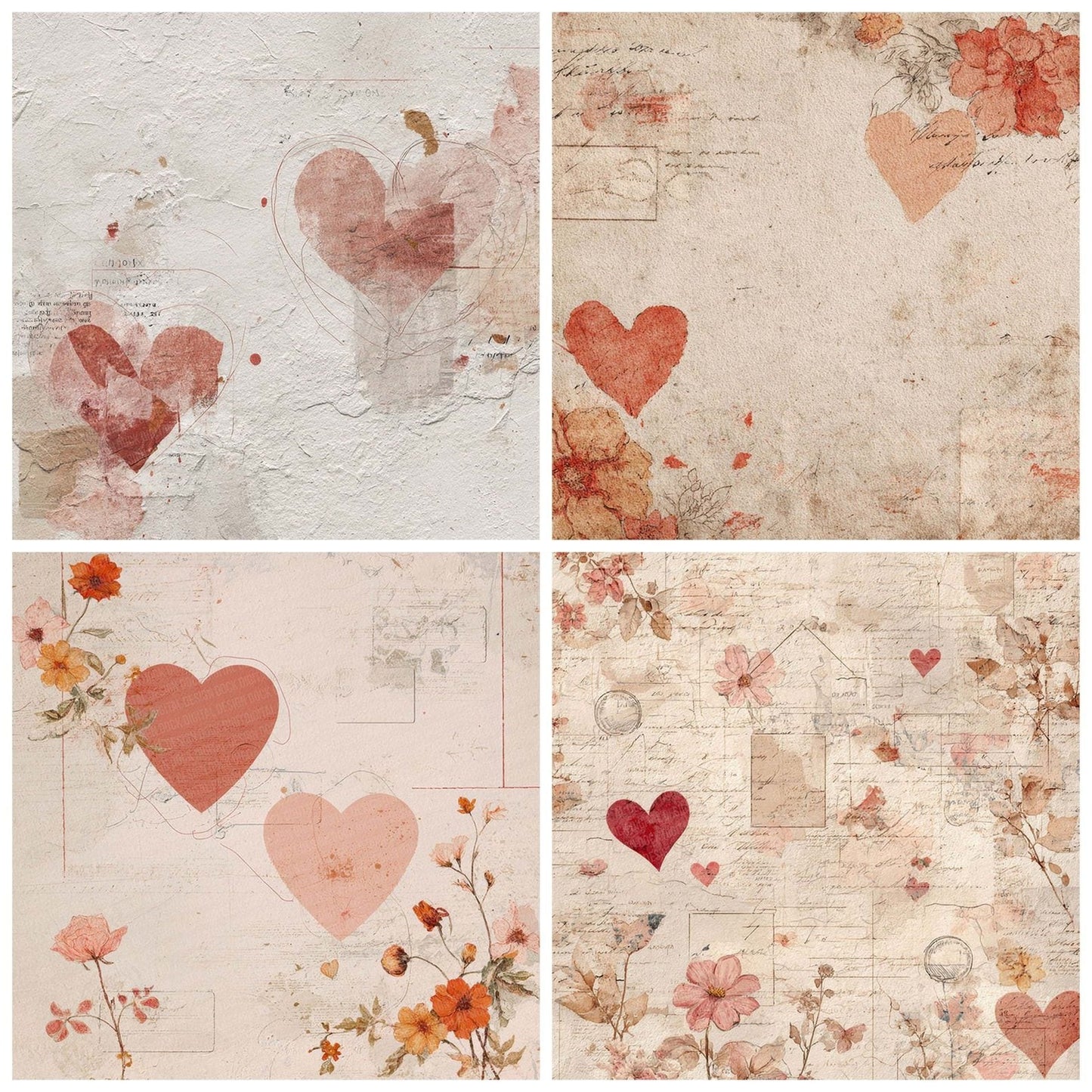 Letterform Romance Digital Paper Pack (DDD002327)