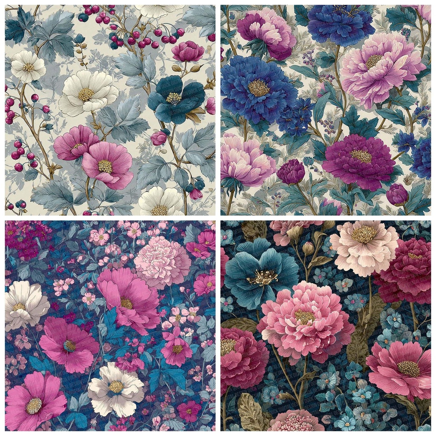 Liberty Floral Dense Digital Paper Pack (DDD002330)
