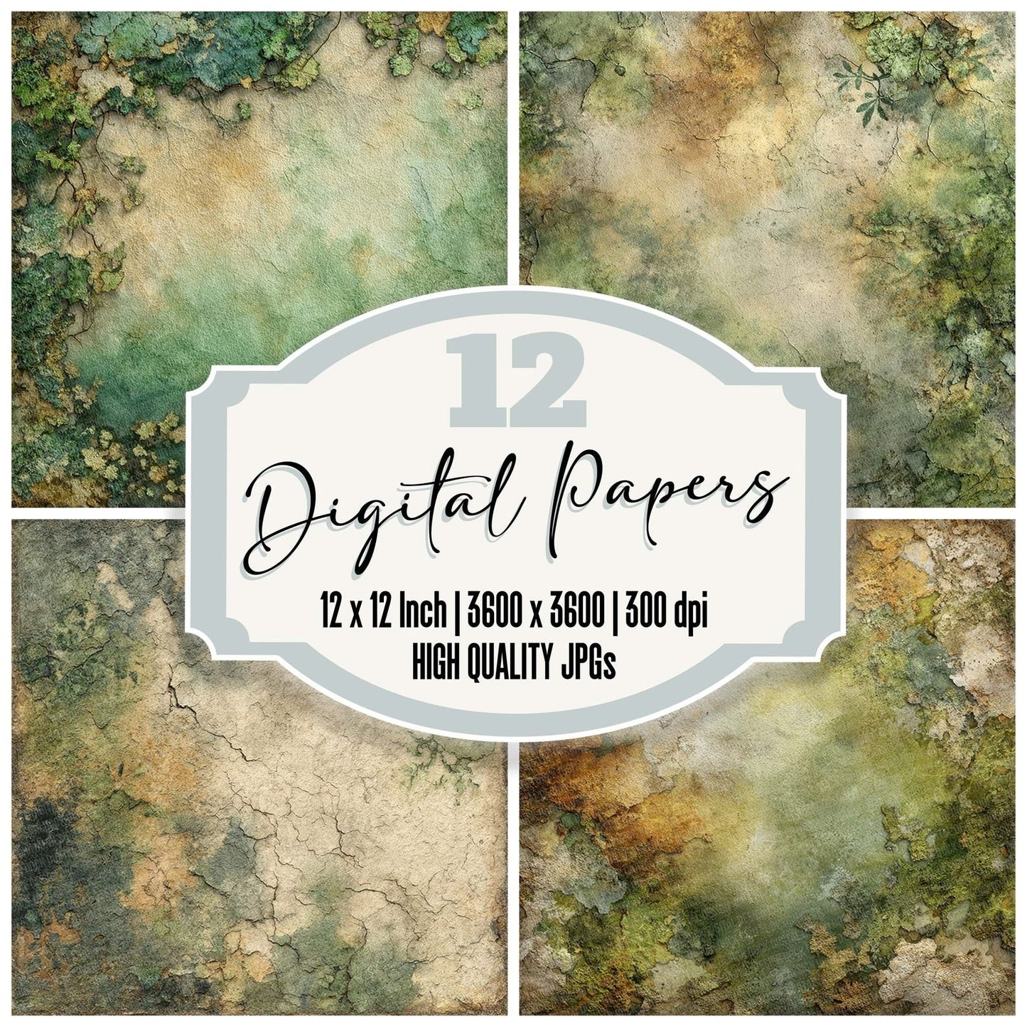 Lichen Marked Fade Digital Paper Pack (DDD002332)