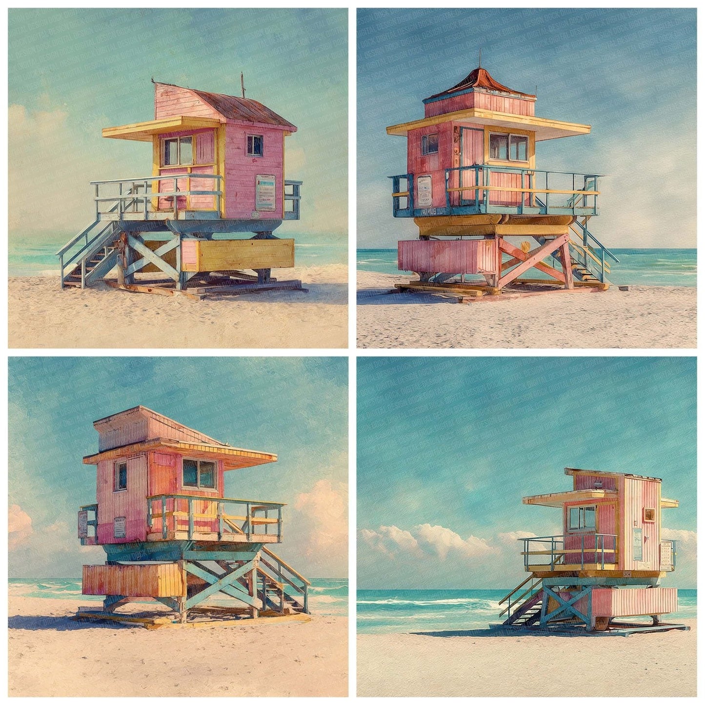 Lifeguard Pastel Glow Digital Paper Pack (DDD002336)
