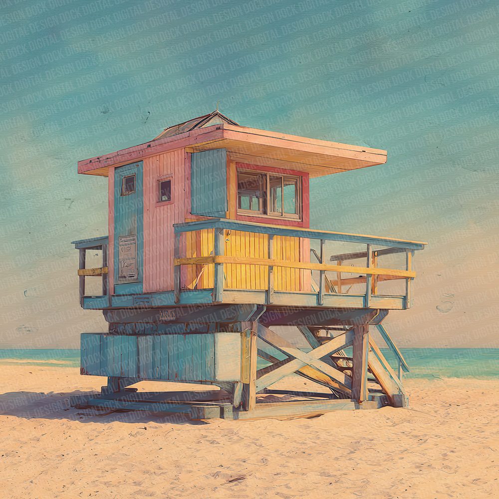 Lifeguard Pastel Glow Digital Paper Pack (DDD002336)