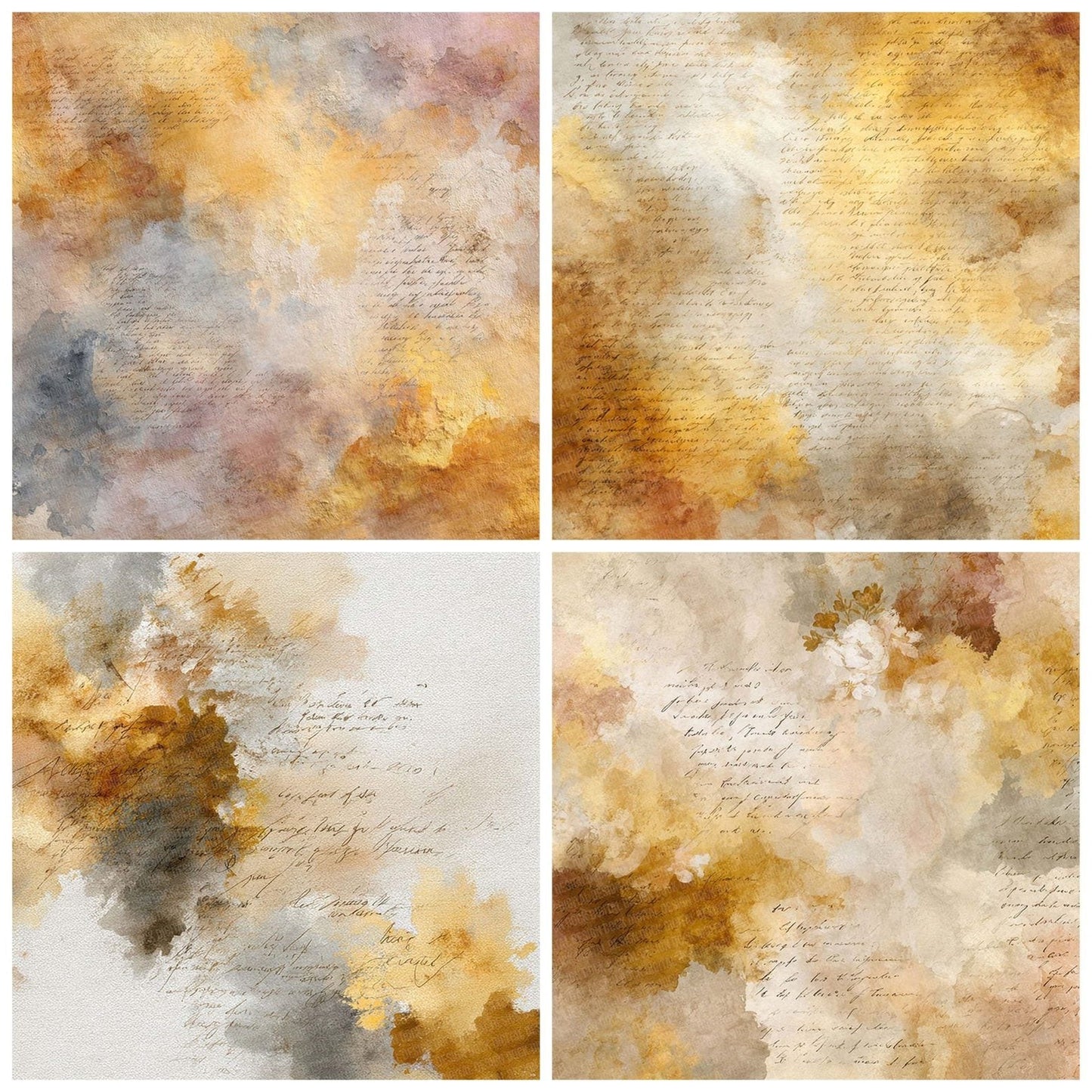 Light Between Art Layers Script Digital Paper Pack (DDD002337)