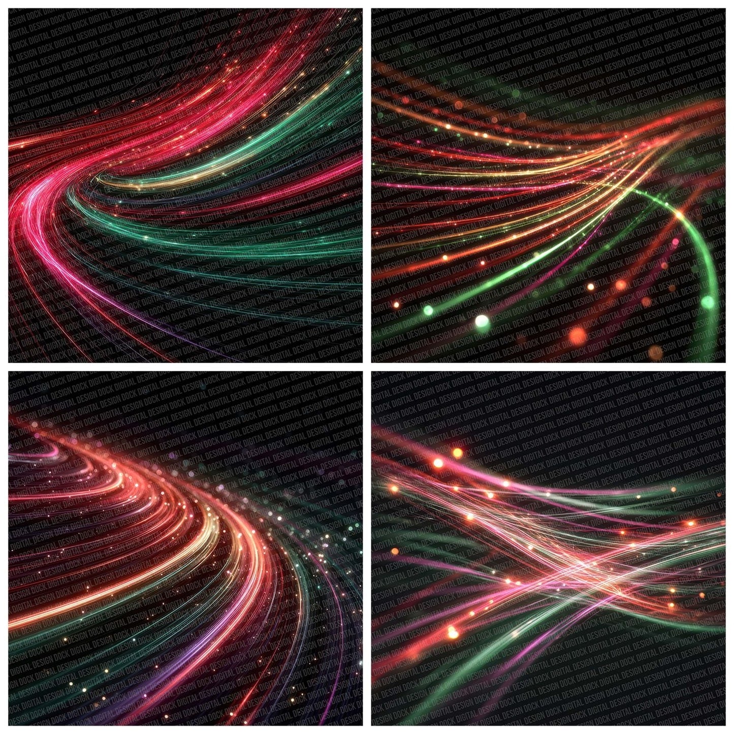 Light Whip Trails Digital Paper Pack (DDD002342)