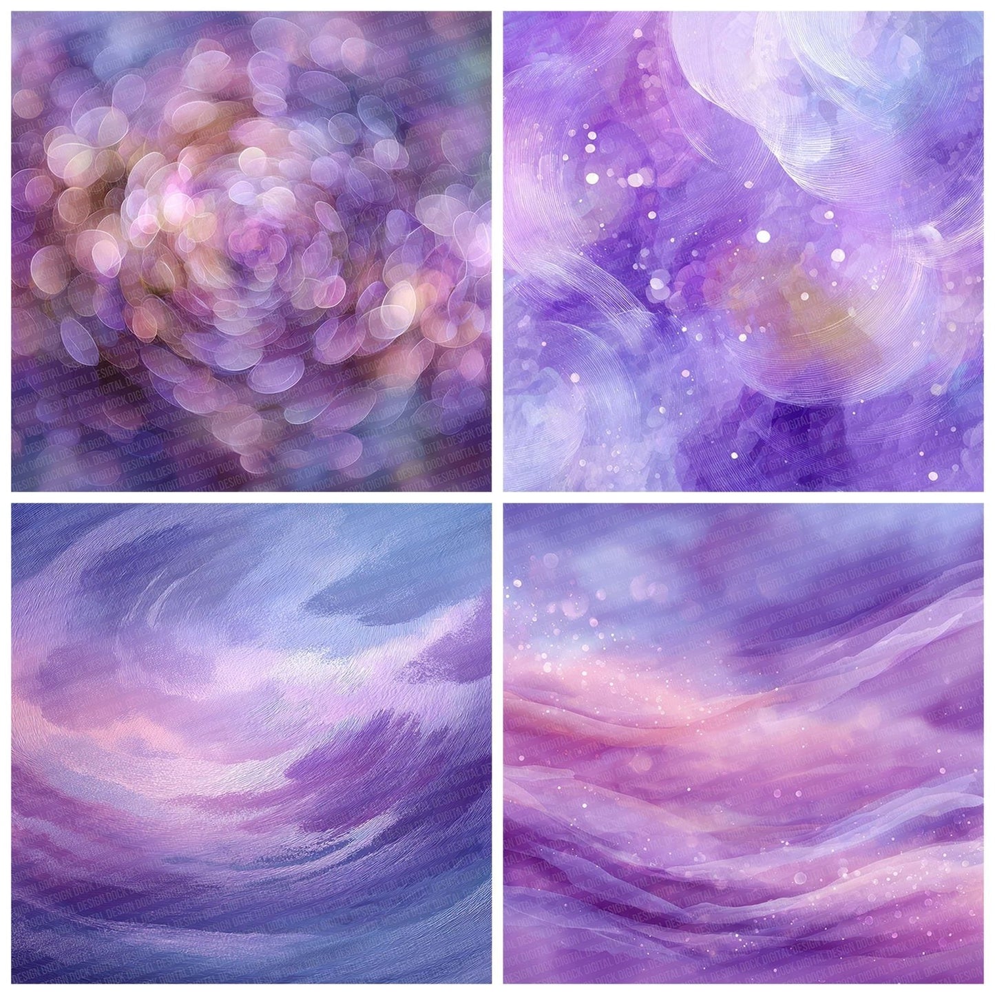 Lilac Blur Swirl Digital Paper Pack (DDD002347)