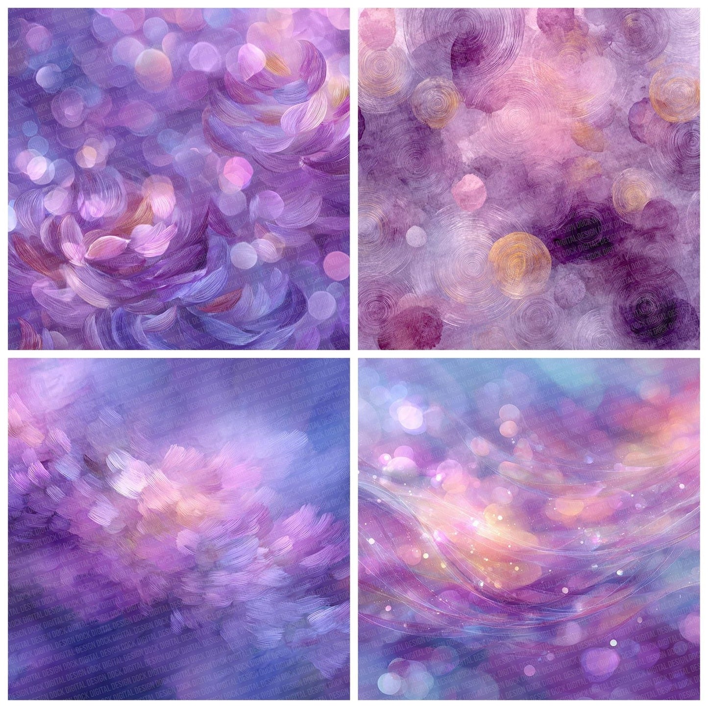 Lilac Blur Swirl Digital Paper Pack (DDD002347)