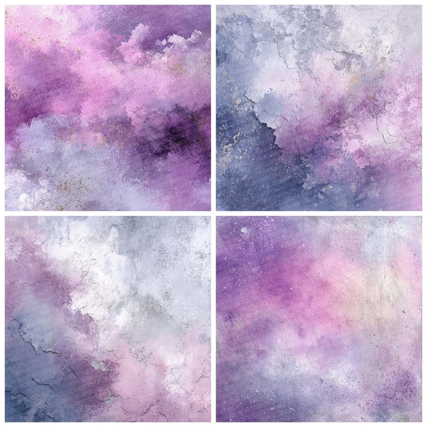Lilac Grey Drift Digital Paper Pack (DDD002350)