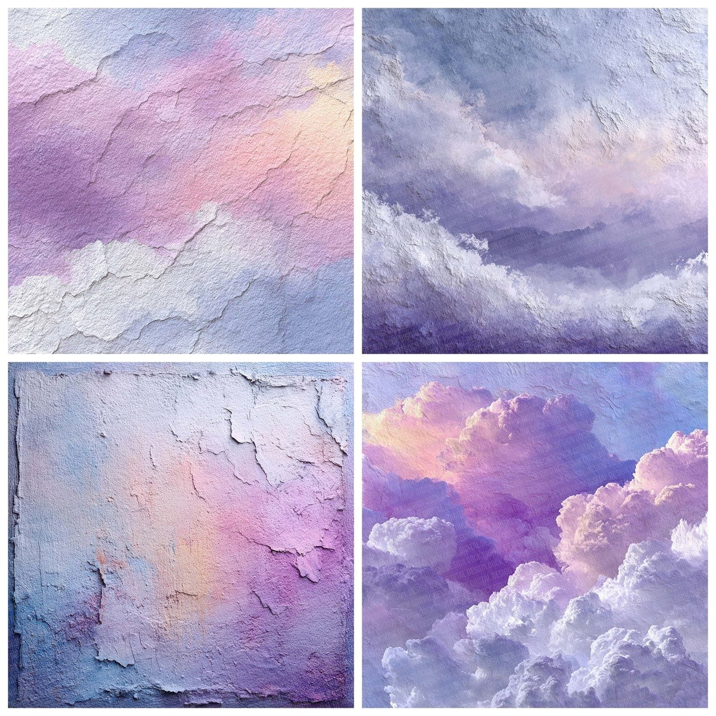 Lilac Snow Wash Digital Paper Pack (DDD002355)