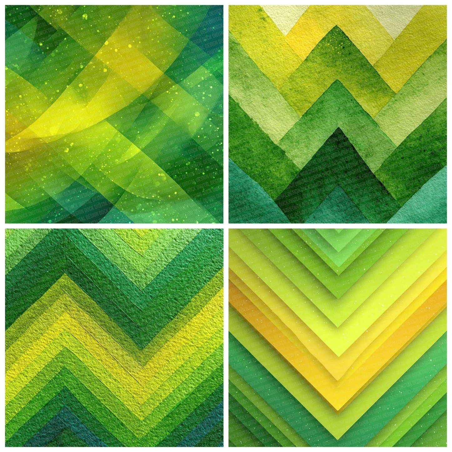 Lime Emerald Glow Digital Paper Pack (DDD002356)