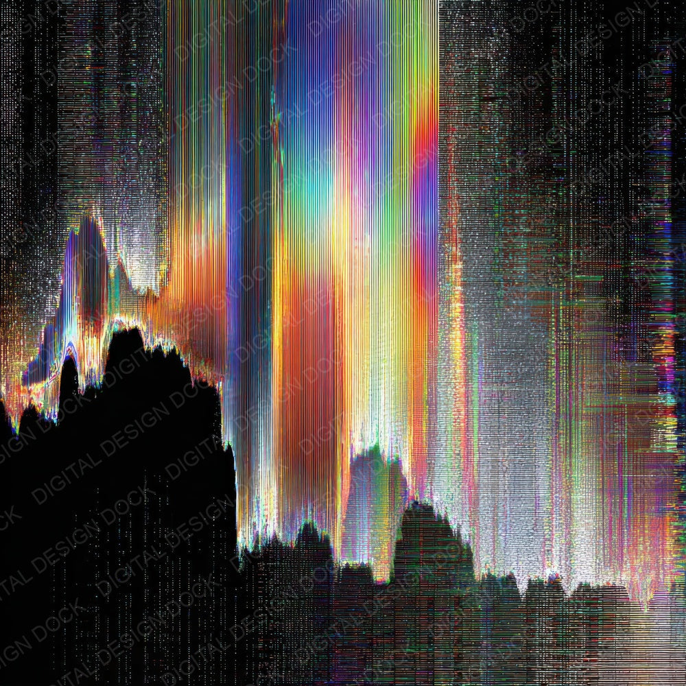 Liquid Chrome Cyberpunk Future Digital Paper Pack (DDD007673)