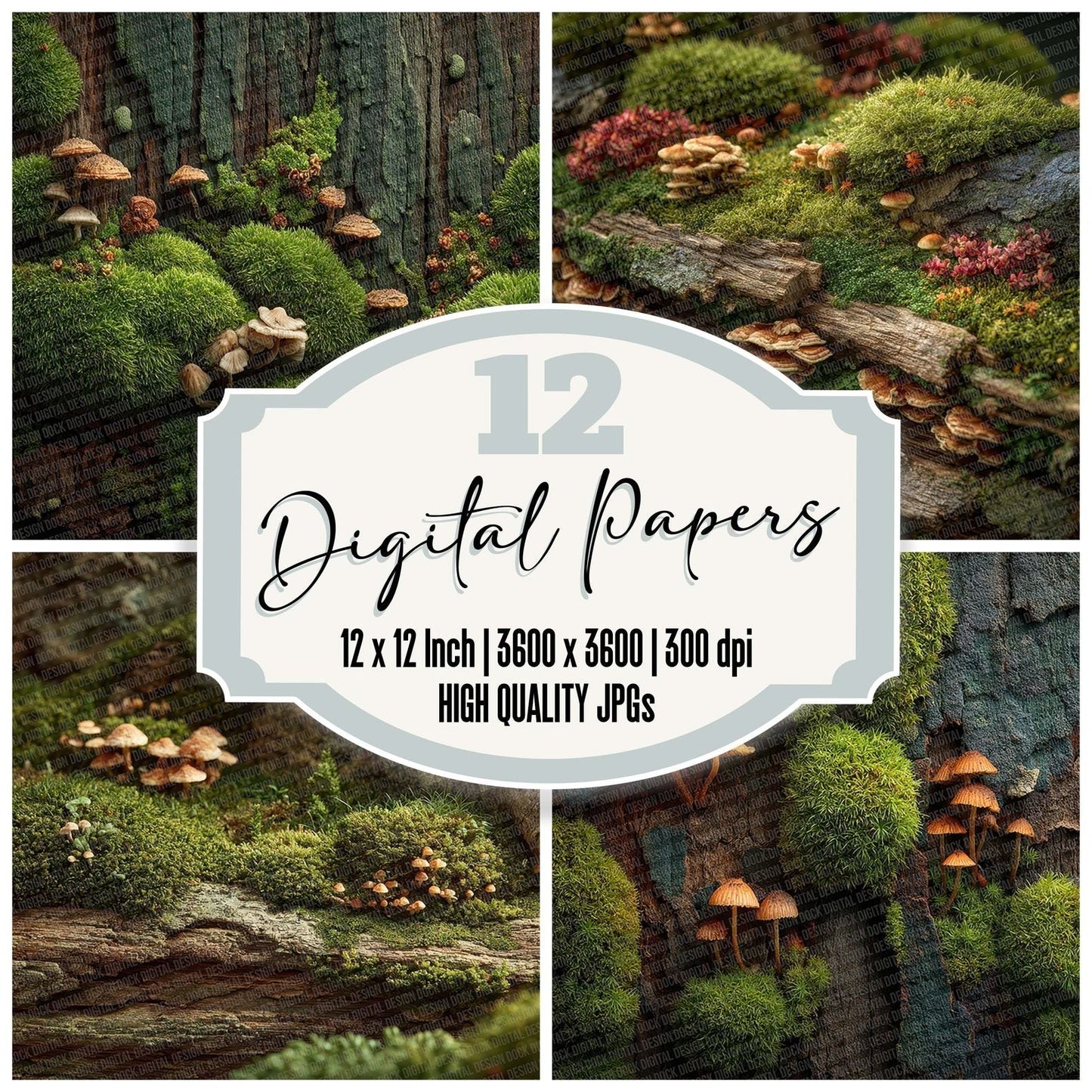 Log Rot Bloom Digital Paper Pack (DDD002383)