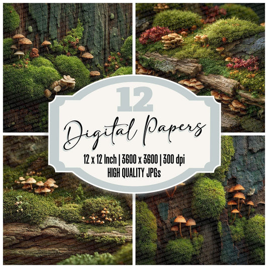 Log Rot Bloom Digital Paper Pack (DDD002383)