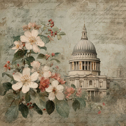 London Heritage St Pauls Cathedral Digital Paper Pack (DDD007801)
