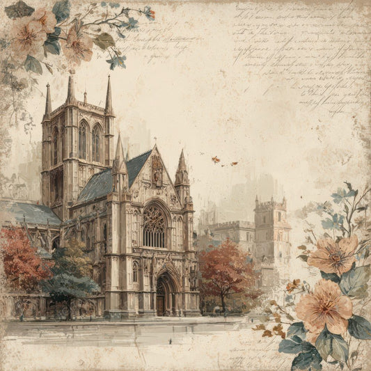 London Heritage Westminster Abbey Digital Paper Pack (DDD007782)
