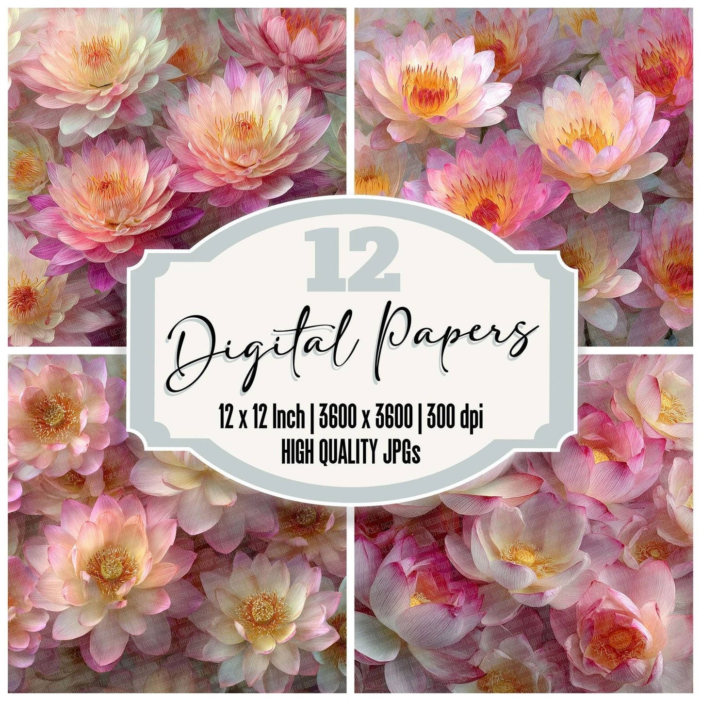Lotus Overhead Fill Digital Paper Pack (DDD002391)