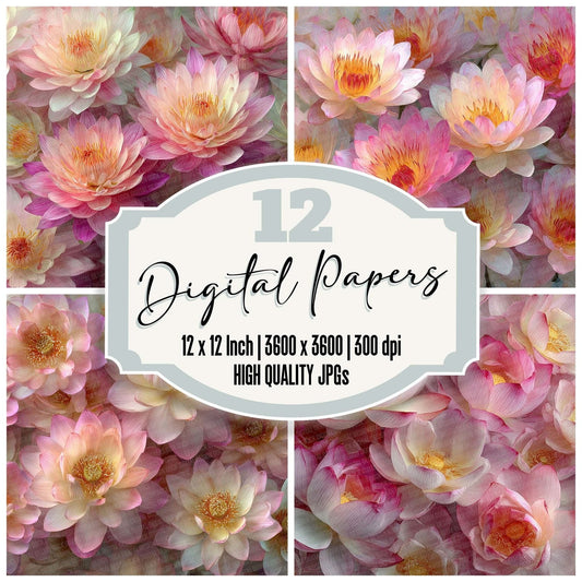 Lotus Overhead Fill Digital Paper Pack (DDD002391)