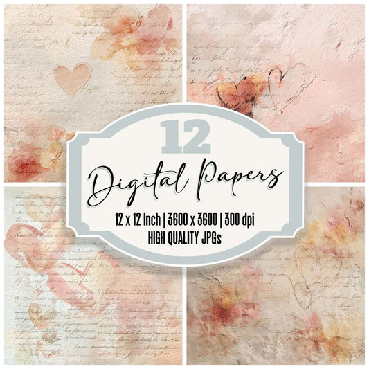 Love Letter Whisper Digital Paper Pack (DDD002395)
