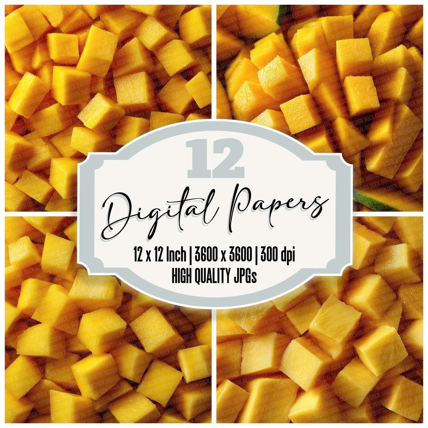 Mango Cube Overhead Fill Digital Paper Pack (DDD002418)