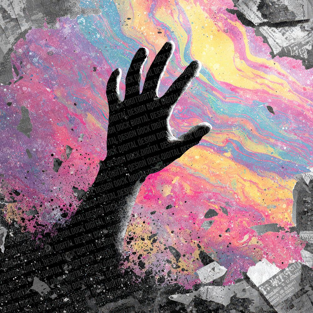 Marble Comic Hand Digital Paper Pack (DDD002423)