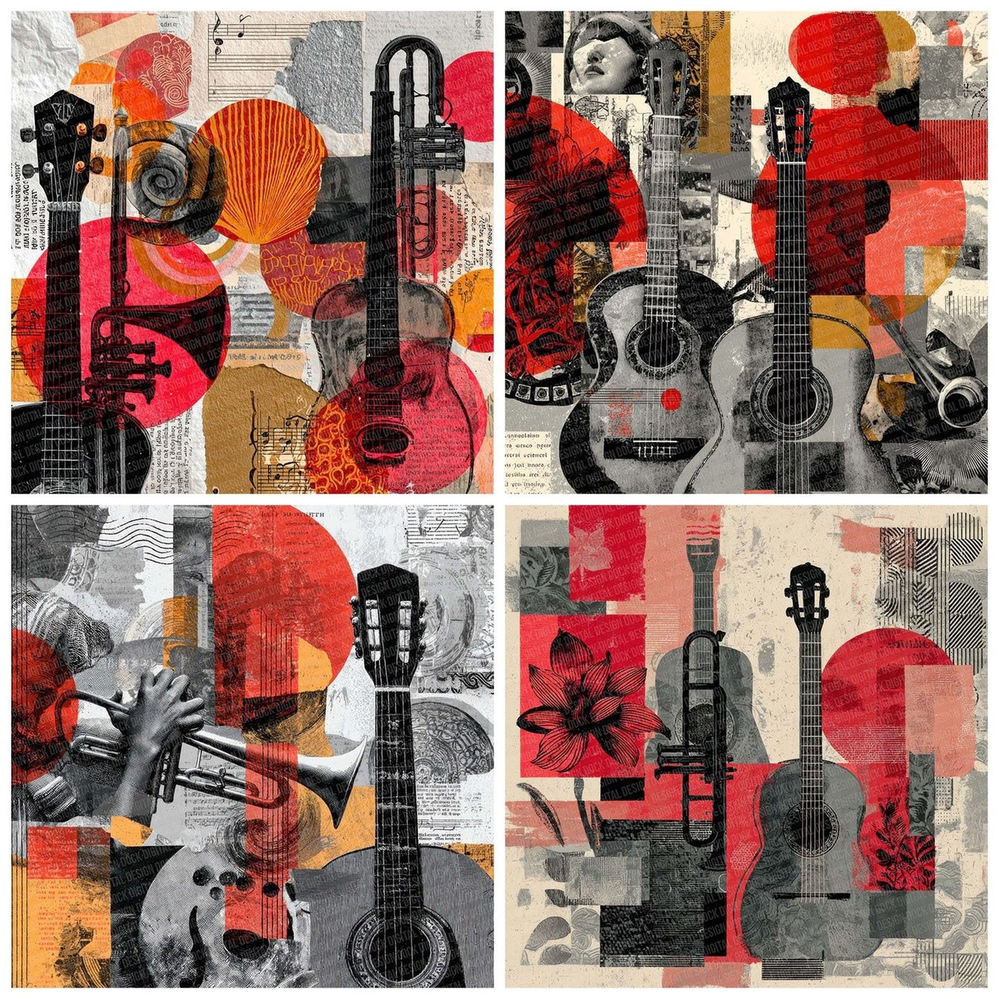 Mariachi Street Moodboard Digital Paper Pack (DDD002427)