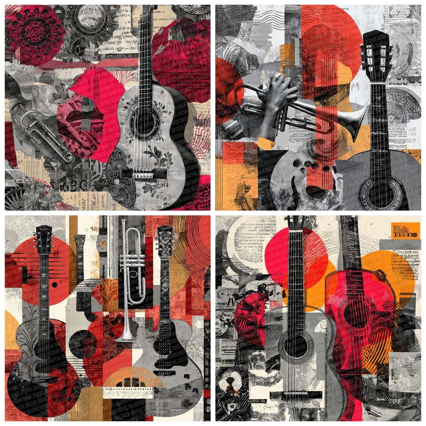 Mariachi Street Moodboard Digital Paper Pack (DDD002427)