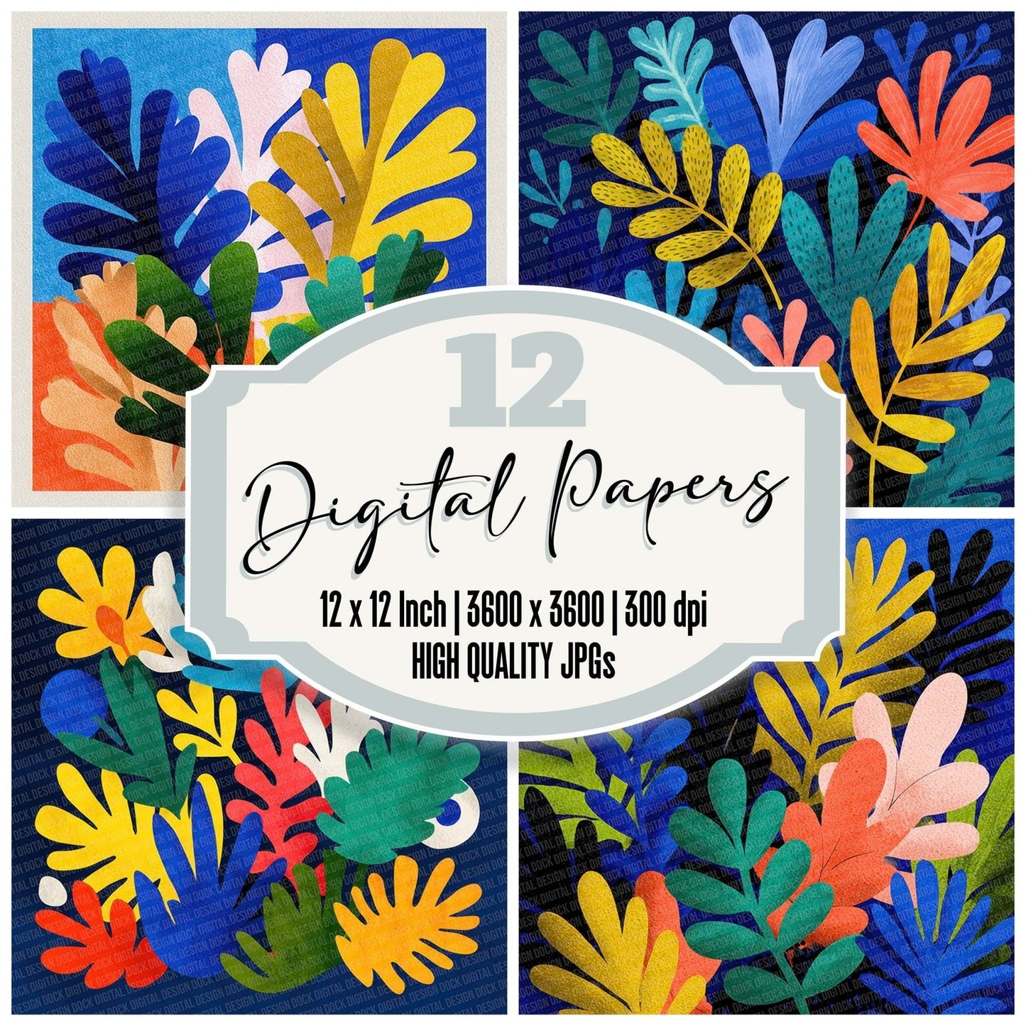 Matisse Botanical Cutouts Digital Paper Pack (DDD002440)
