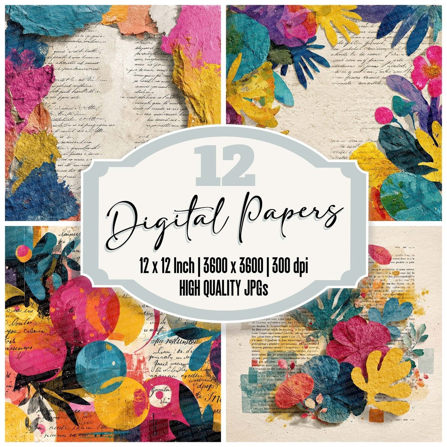 Matisse Script Joy Digital Paper Pack (DDD002447)
