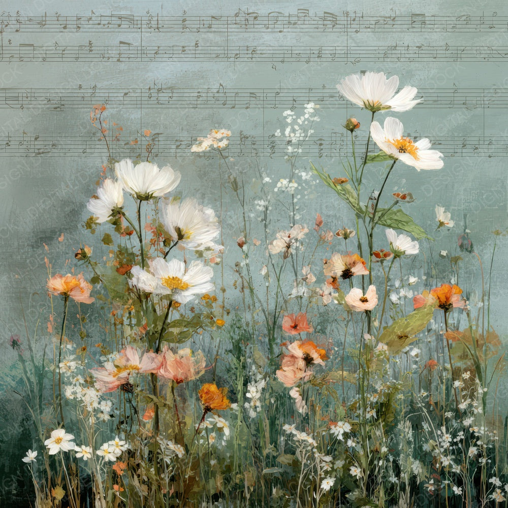 Meadow Serenade Monet Digital Paper Pack (DDD007676)