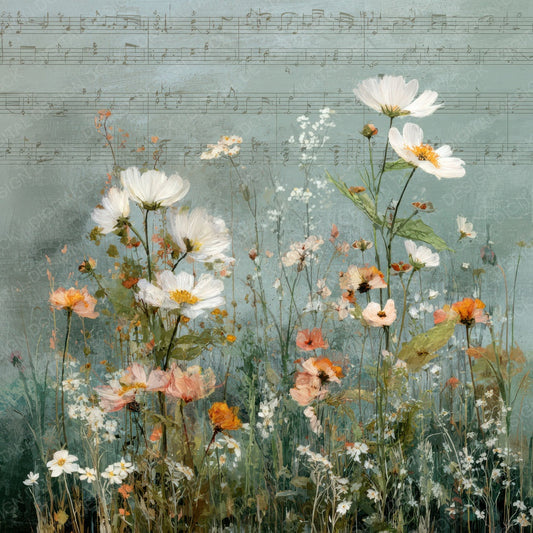 Meadow Serenade Monet Digital Paper Pack (DDD007676)