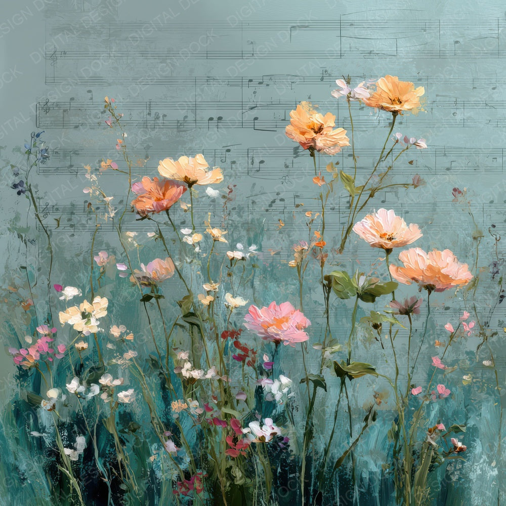 Meadow Serenade Monet Digital Paper Pack (DDD007676)