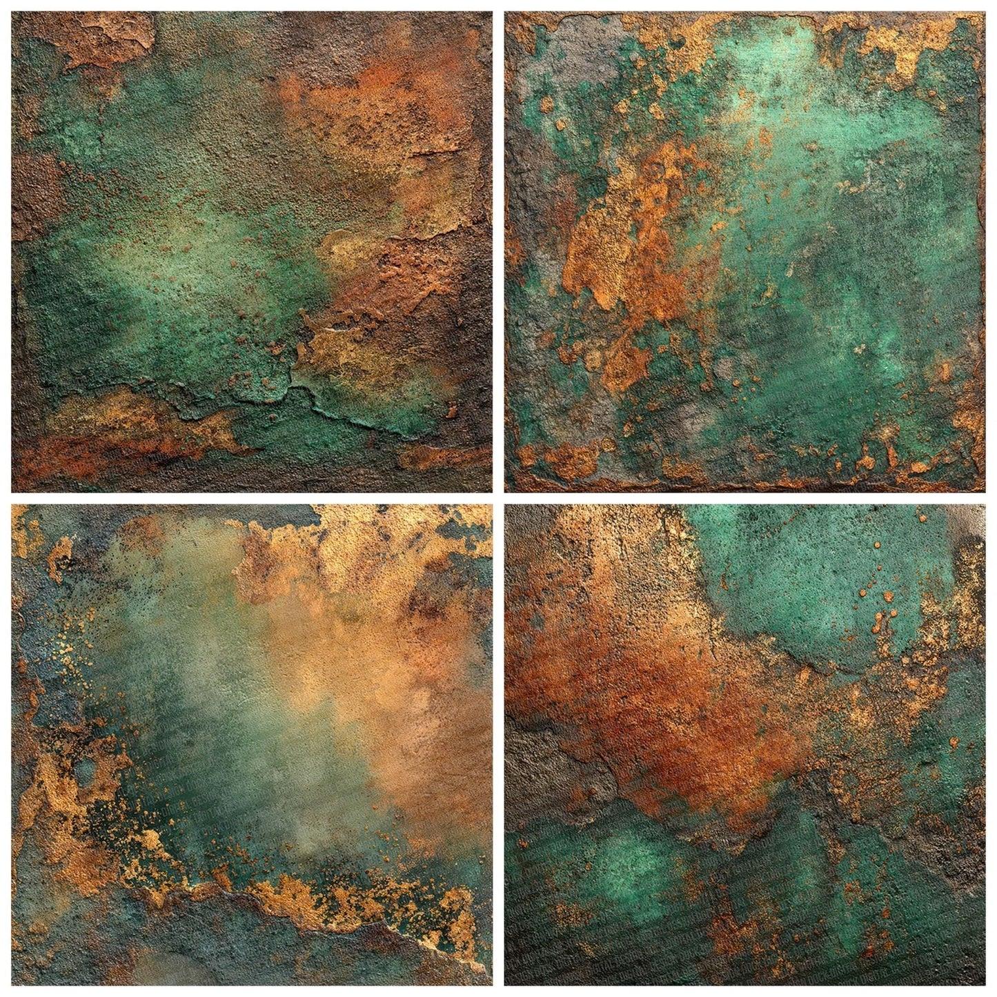 Metal Bronze Patina Digital Paper Pack (DDD002483)