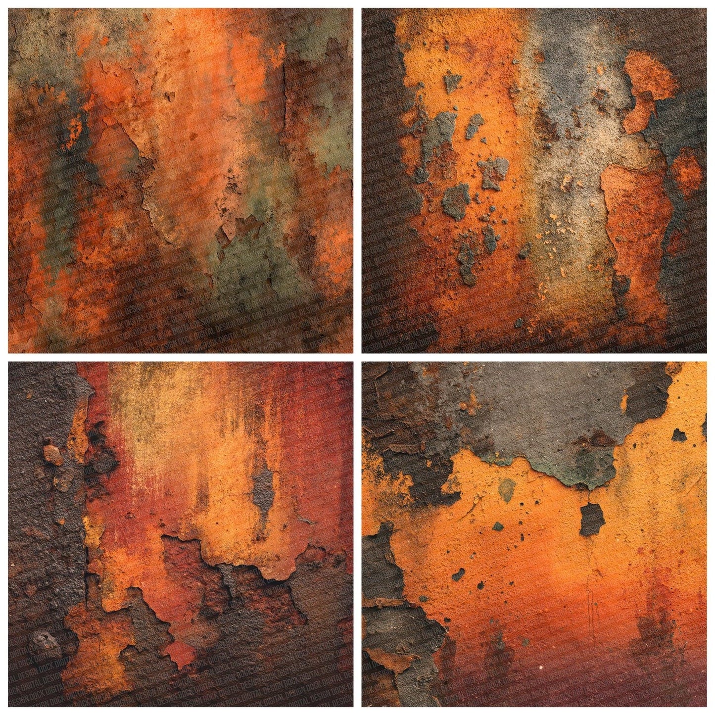 Metal Rusted Iron Digital Paper Pack (DDD002484)