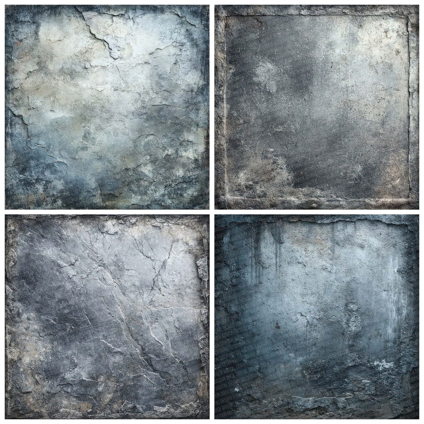 Metal Steel Scratch Digital Paper Pack (DDD002486)