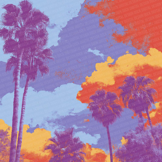 Miami Pop Skies Digital Paper Pack (DDD002494)