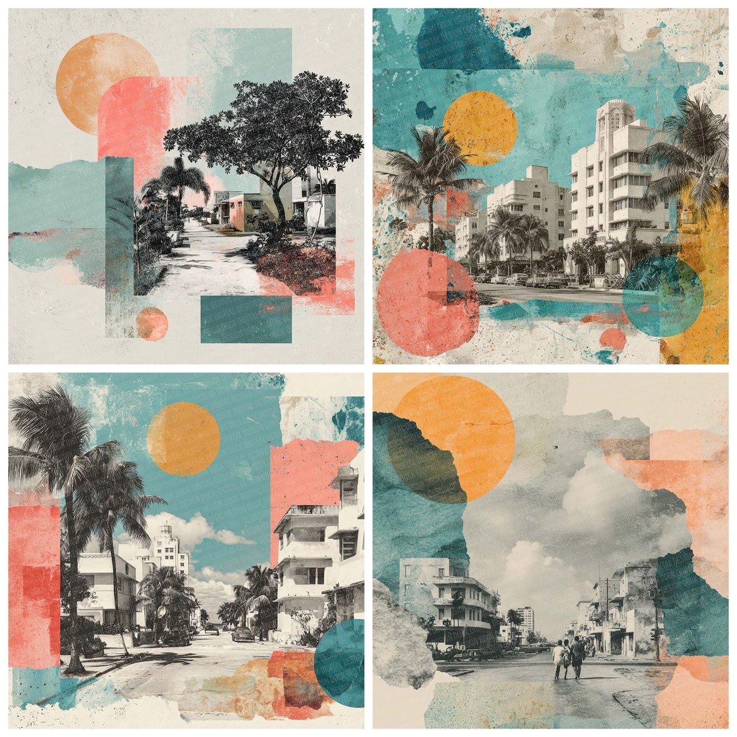 Miami Street Layers Digital Paper Pack (DDD002495)