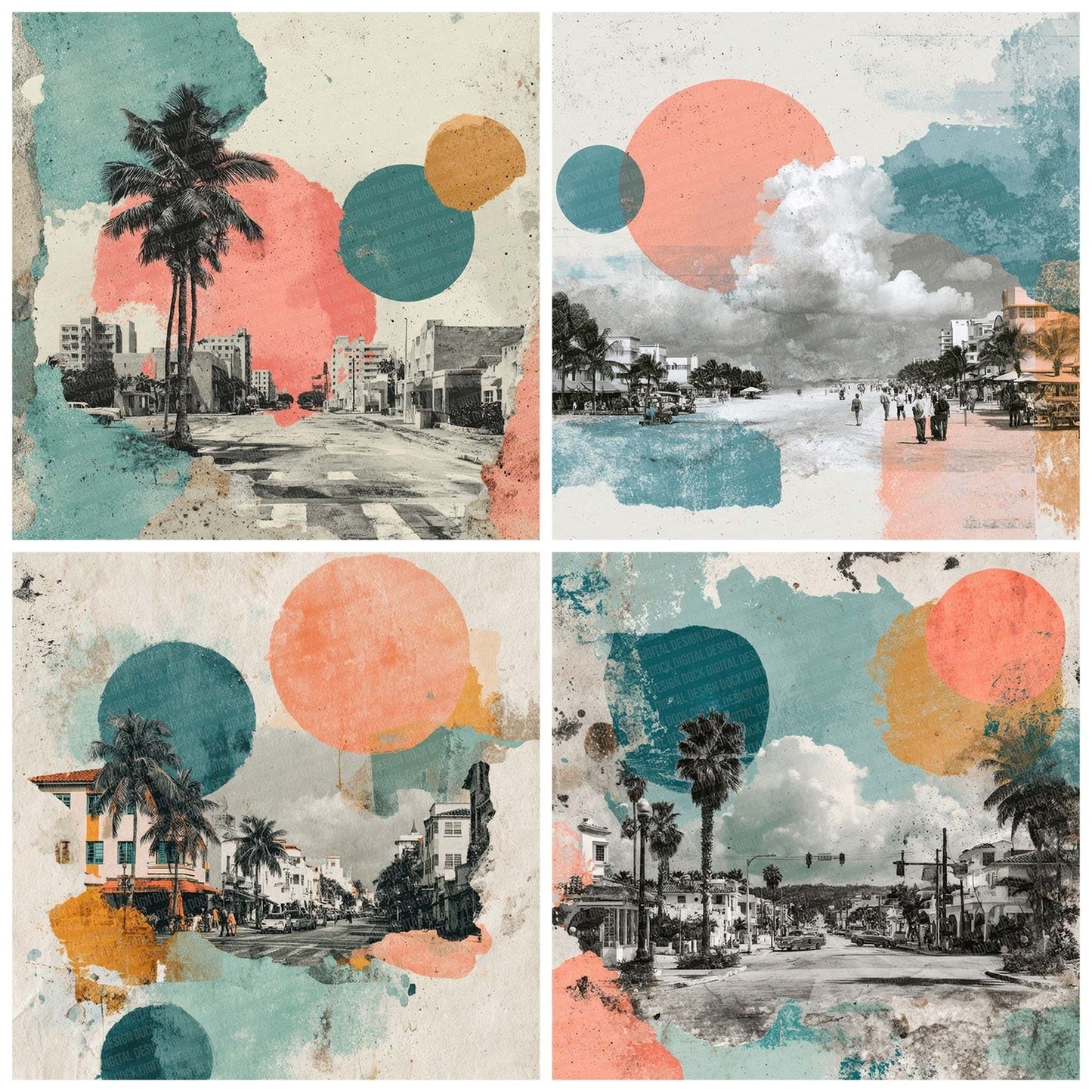 Miami Street Layers Digital Paper Pack (DDD002495)