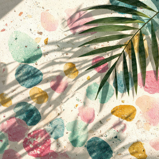 Miami Terrazzo Palm Digital Paper Pack (DDD002496)