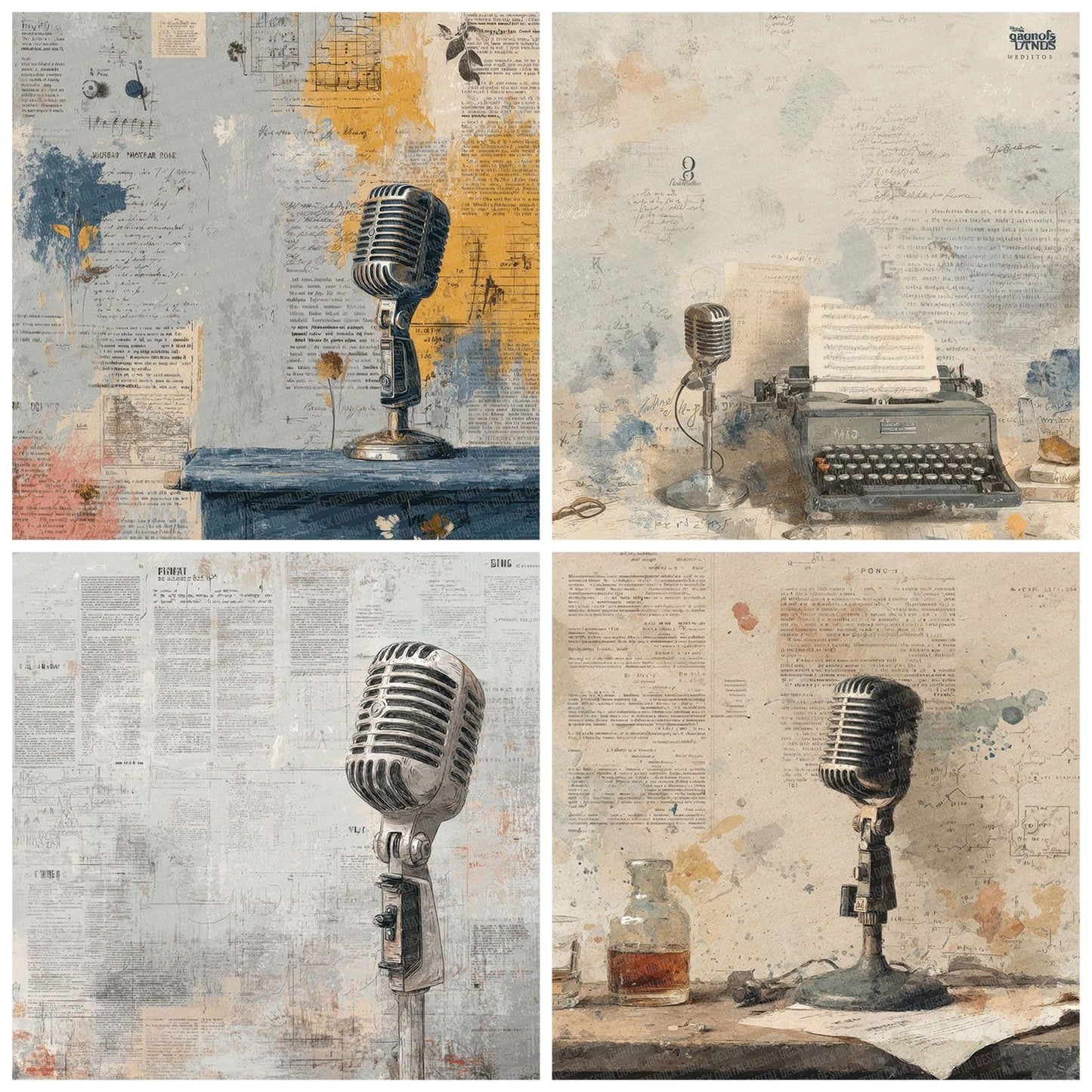 Microphone Chemistry Mix Digital Paper Pack (DDD002497)