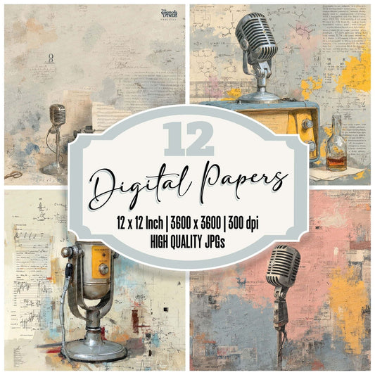 Microphone Chemistry Mix Digital Paper Pack (DDD002497)