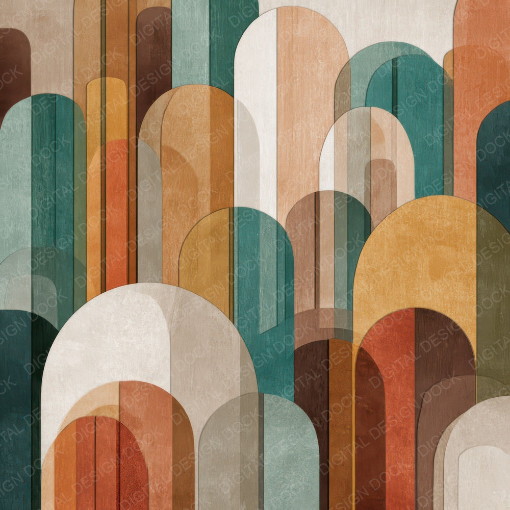 Mid Century Arches Digital Paper Pack (DDD008632)
