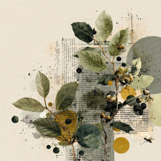 Midcentury Nature Peel Digital Paper Pack (DDD002498)