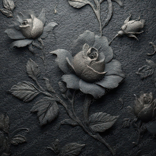 Midnight Emboss Bloom Digital Paper Pack (DDD007994)