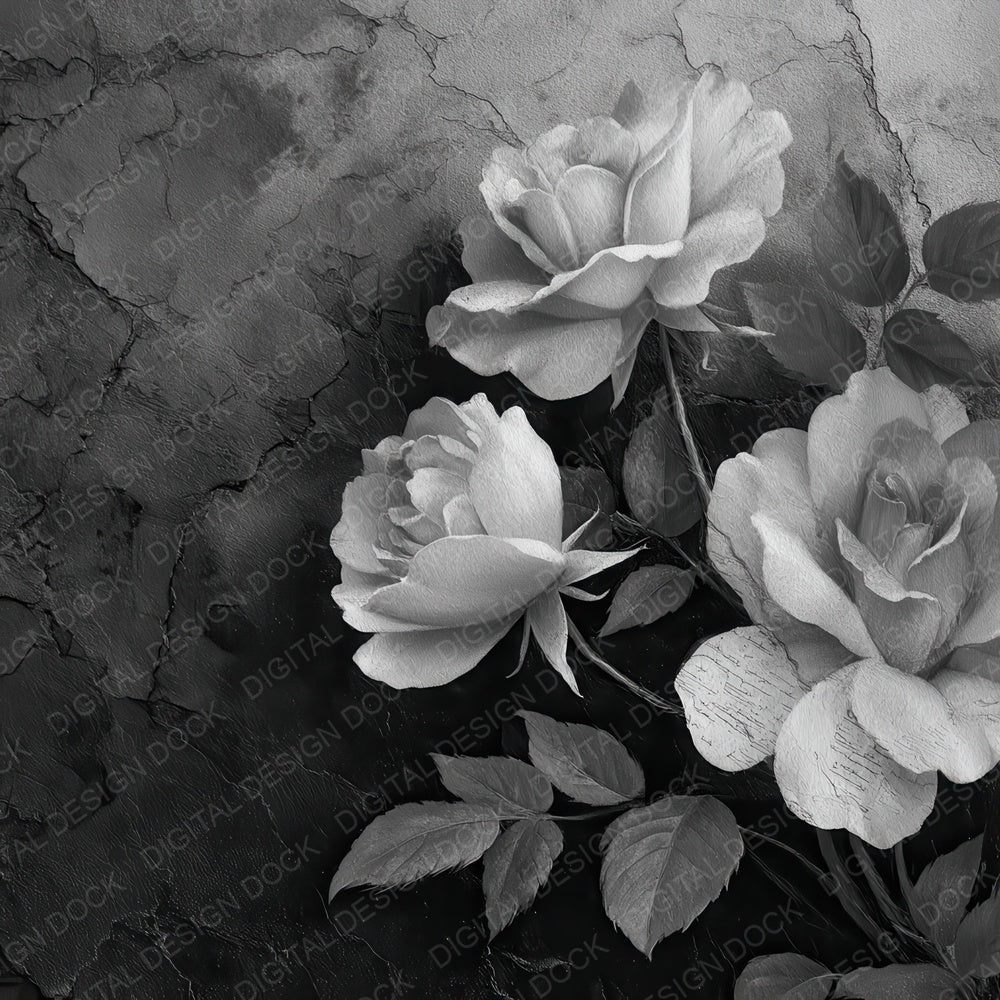 Midnight Emboss Bloom Digital Paper Pack (DDD007994)