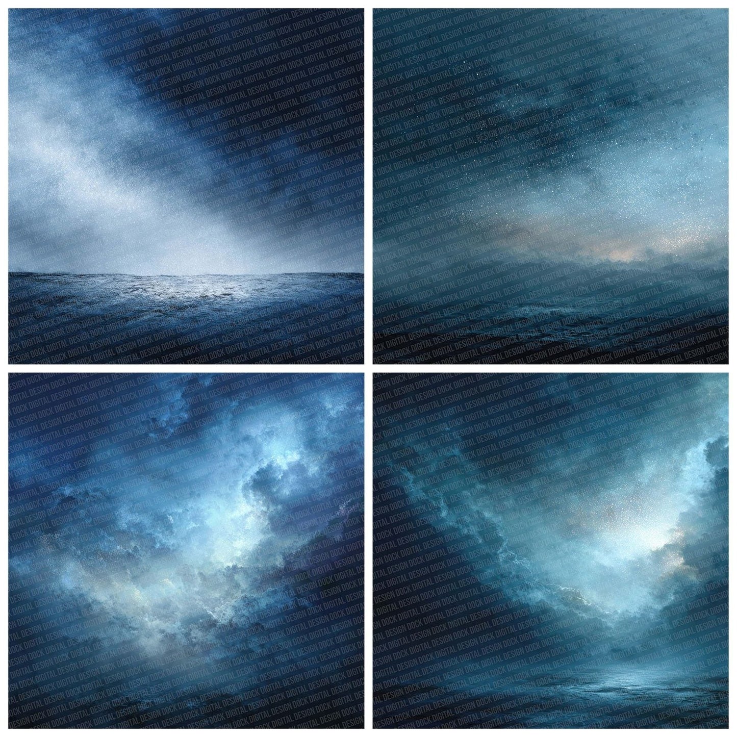 Midnight Storm Fade Digital Paper Pack (DDD002516)