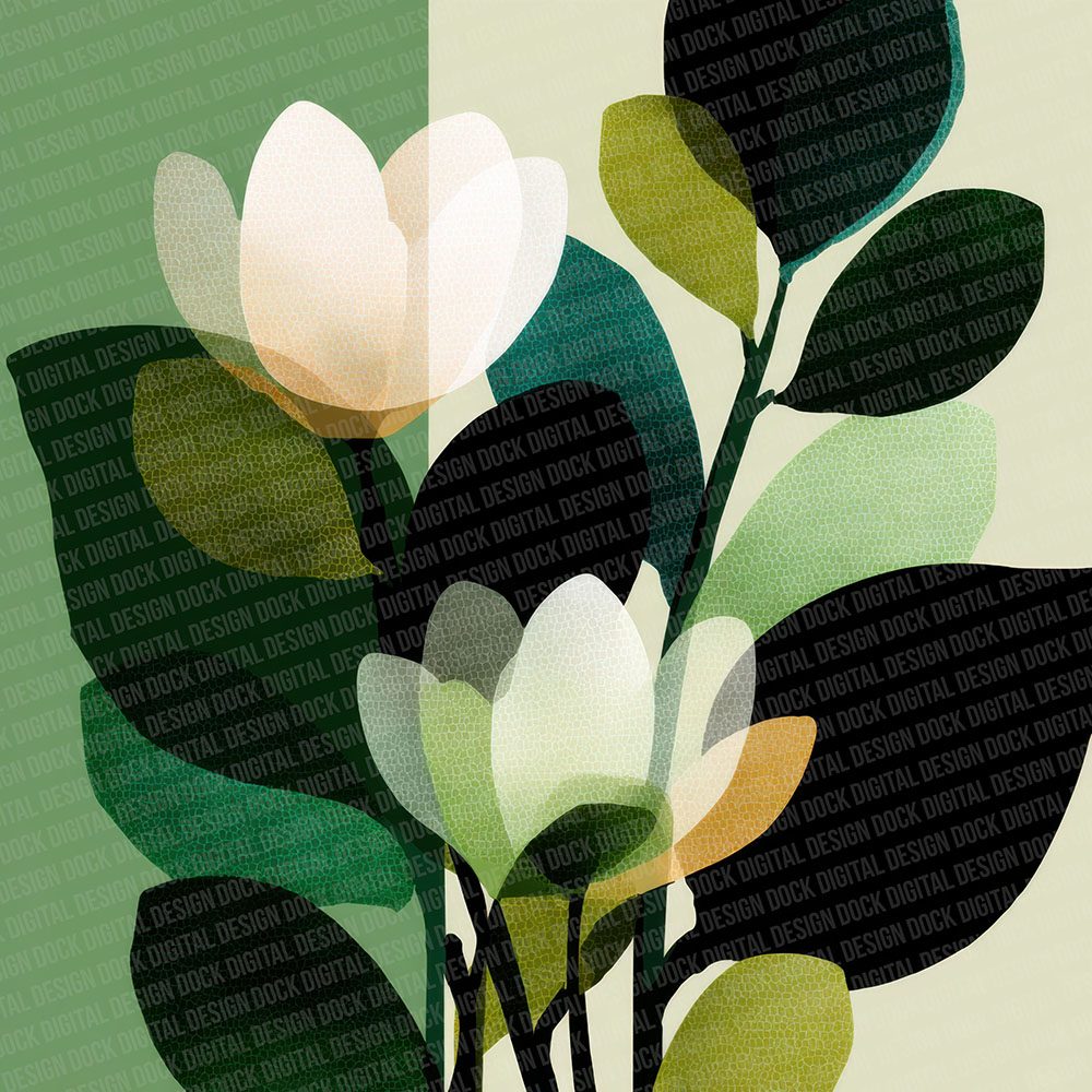 Minimal Botanical Forms Digital Paper Pack (DDD002520)