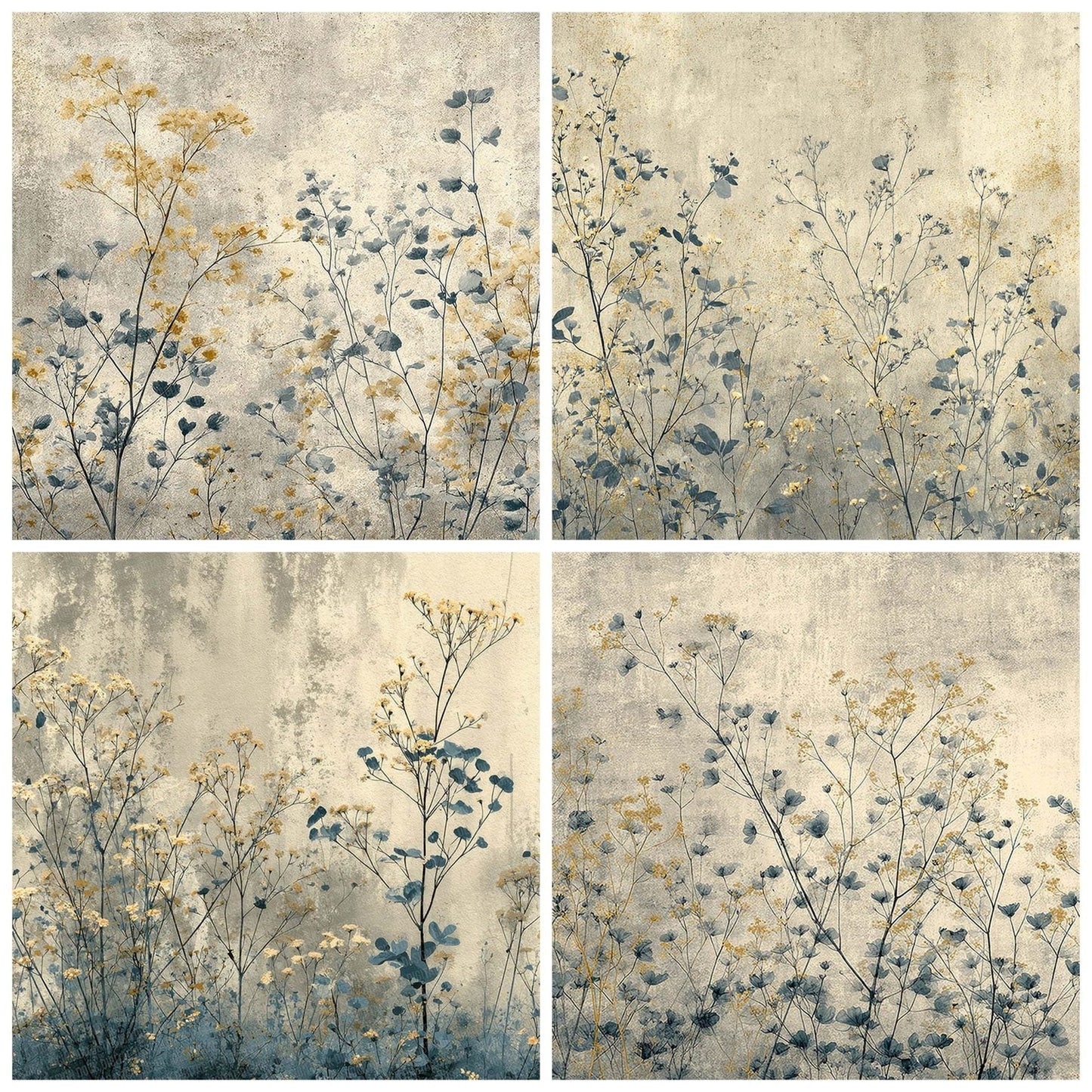 Minimal Botanical Ink Digital Paper Pack (DDD002521)