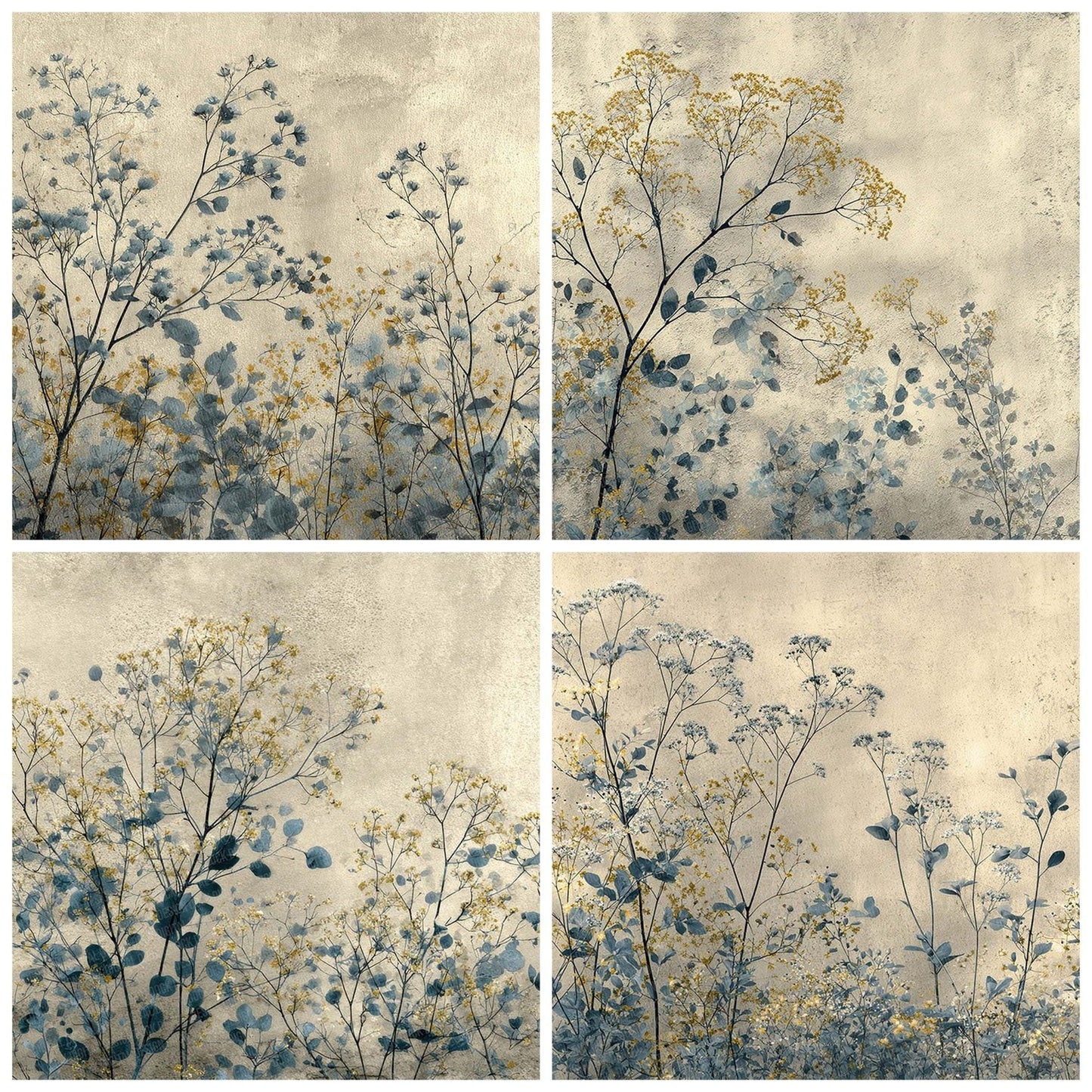 Minimal Botanical Ink Digital Paper Pack (DDD002521)