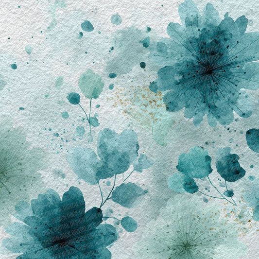 Mint Aqua Soft Digital Paper Pack (DDD002526)