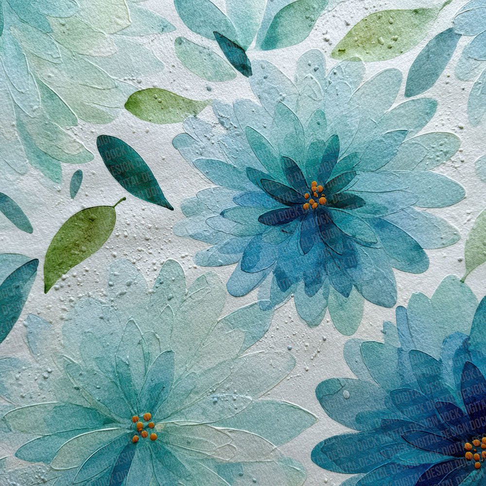 Mint Aqua Soft Digital Paper Pack (DDD002526)