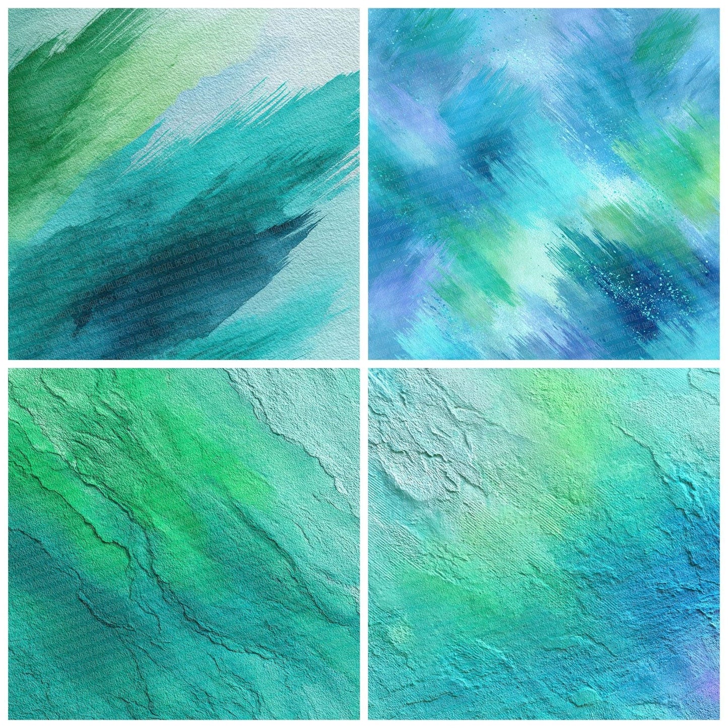 Mint Glacier Bright Digital Paper Pack (DDD002531)