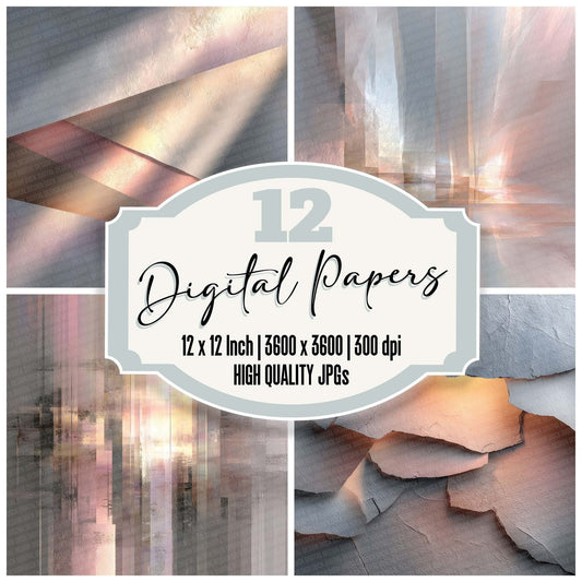 Mirror Leak Fold Digital Paper Pack (DDD002547)